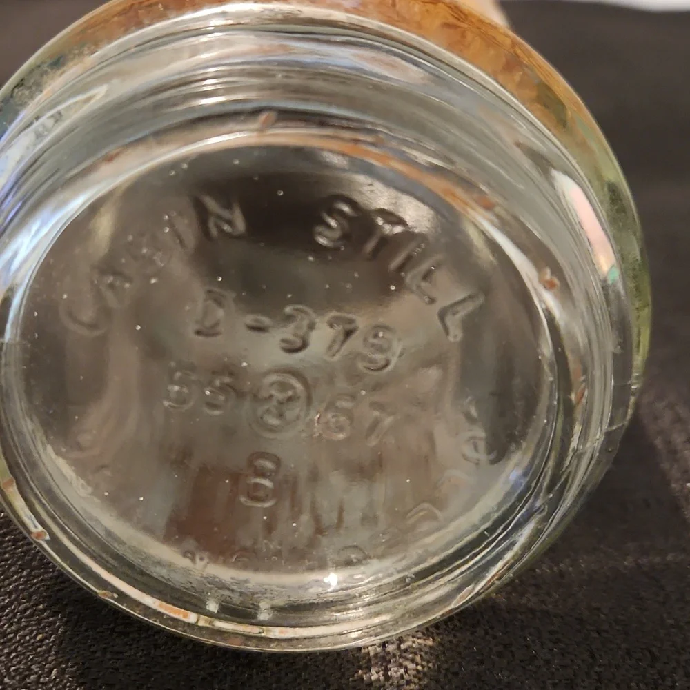 1967 CABIN STILL BACK DEER DESIGN WHISKEY BOTTLE -DECANTER.